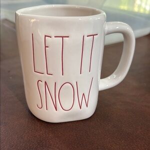 White Mug with Red Text